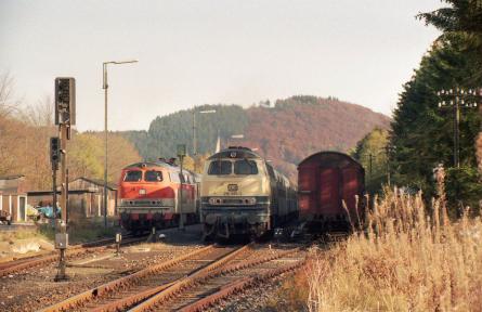 01.11.1992 im Bahnhof Willingen