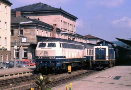 Juli 1988 im Bahnhof Bayreuth