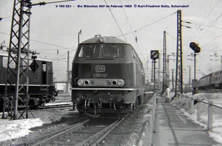 Februar 1965 im Bw München Hbf