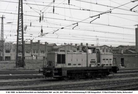24.07.1969 im Bahnhofsvorfeld Halle (Saale) Hbf