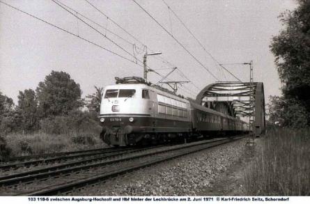 02.06.1971 zwischen Augsburg-Hochzoll und Hbf