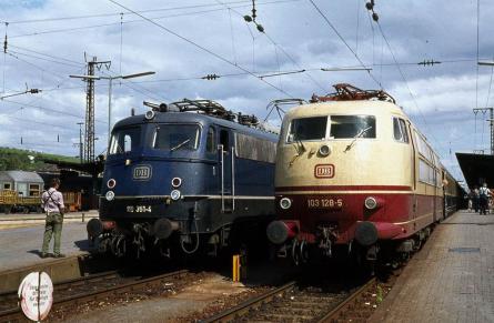 Ende 1980er Jahre in Würzburg Hbf
