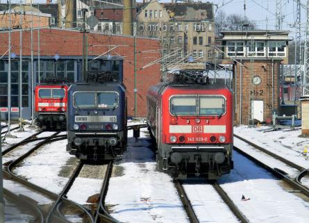 25.03.2013 vor DB Regio Werkstatt in Halle-Saale