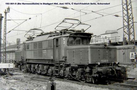 Juni 1974 in Stuttgart Hbf