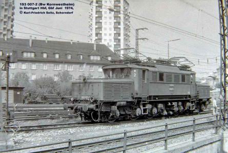 Juni 1974 in Stuttgart Hbf
