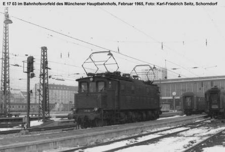 Februar 1965 im Bahnhofsvorfeld München Hbf