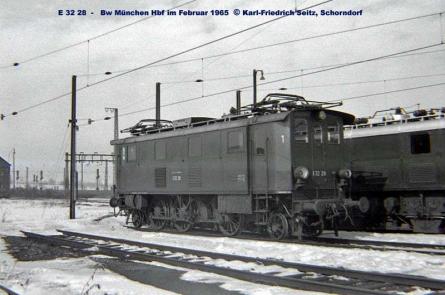 Februar 1965 im Bw München Hbf