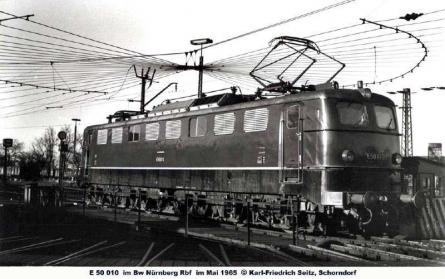 Mai 1965 im Bw Nürnberg Rbf