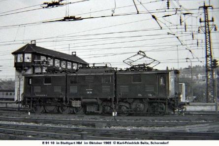 Oktober 1965 in Stuttgart Hbf