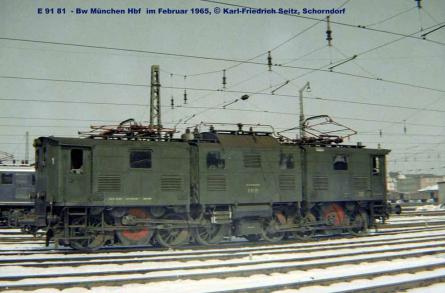 Februar 1965 im Bw München Hbf