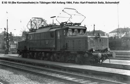 Anfang 1964 in Tübingen Hbf