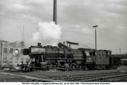 24.04.1969 in Augsburg Süd beim Bw