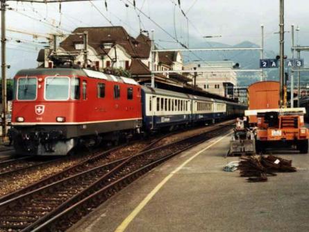 28.07.1995 Bahnhof Spiez