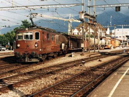 28.07.1995 Bahnhof Spiez
