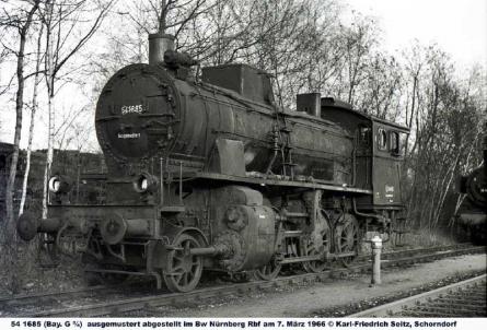 07.03.1966 im Bw Nürnberg Rbf