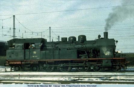 Februar 1965 im Bw München Hbf