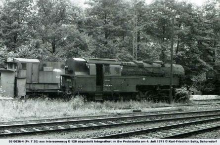 04.07.1971 im Bw Probstzella